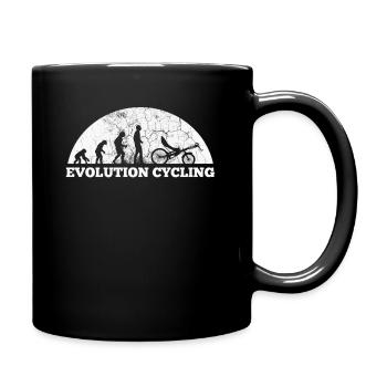 Fahrradtour Liegerad Fahrrad - Tasse einfarbig - Schwarz - Rechts