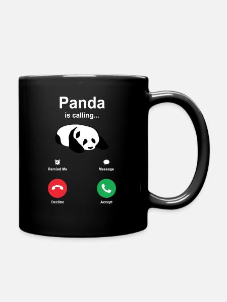 Panda - Mug uni - noir