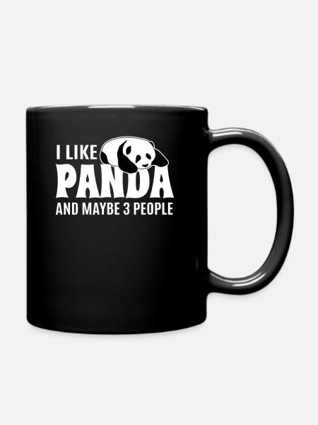 Panda - Mug uni - noir