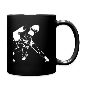 Ringen - Tasse einfarbig - Schwarz - Rechts