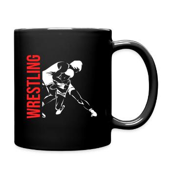 Lutte de lutte - Mug uni - noir - Droite