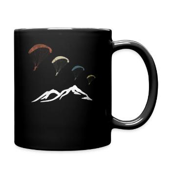 Berg Mountain Paraglider Vintage Retro - Mug uni - noir - Droite