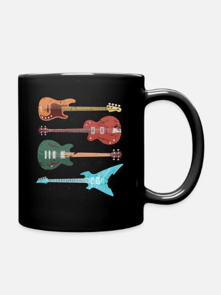 Musique rock guitare basse - Mug uni - noir