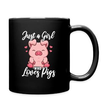 Pigs Piglet Piglet Pig - Full Colour Mug - black - Right