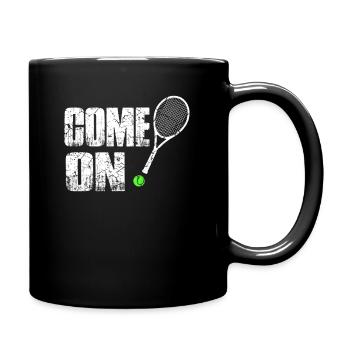 Le tennis - Mug uni - noir - Droite