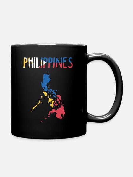 Republik der Philippinen Land Südostasien - Tasse einfarbig - Schwarz