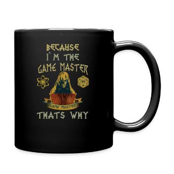 RPG Dice D20 cube W20 Pen and Paper Game Master - Mug uni - noir - Droite