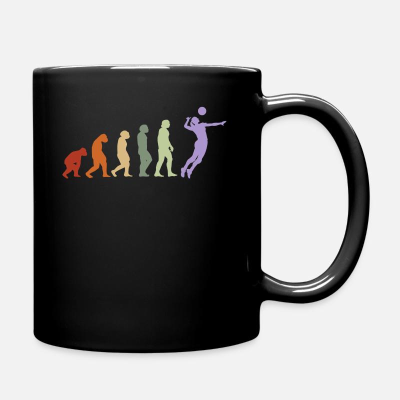 Evolution Volleyball Volleyballerin Beachvolley - Tasse einfarbig - Schwarz