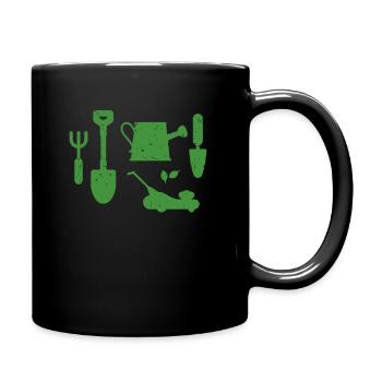 Garten - Tasse einfarbig - Schwarz - Rechts