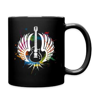 Guitare guitariste musique - Mug uni - noir - Droite