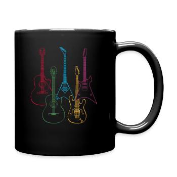 Musique de musicien de guitare - Mug uni - noir - Droite