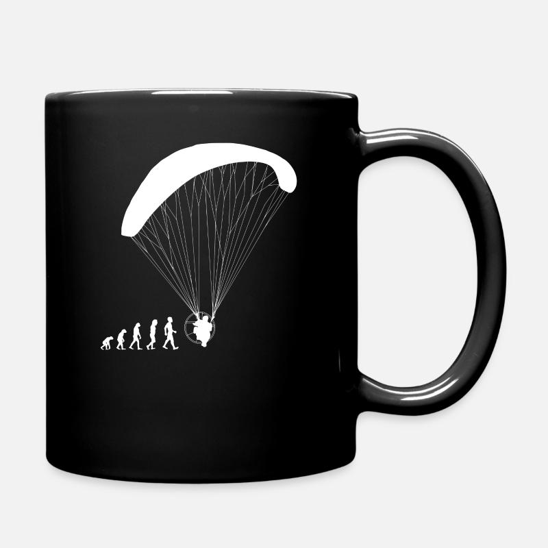 Evolution Motorschirm Geschenk Shirt - Tasse einfarbig - Schwarz