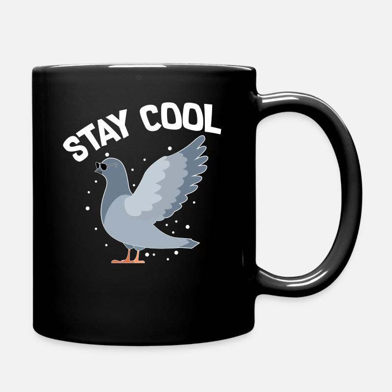 Stay Cool Pigeons Shirt Gift - Full Colour Mug - black