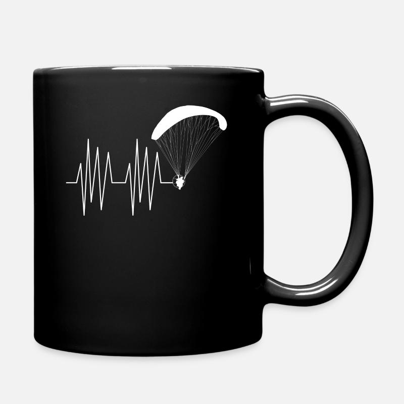 Paramoteur de fréquence cardiaque - Mug uni - noir
