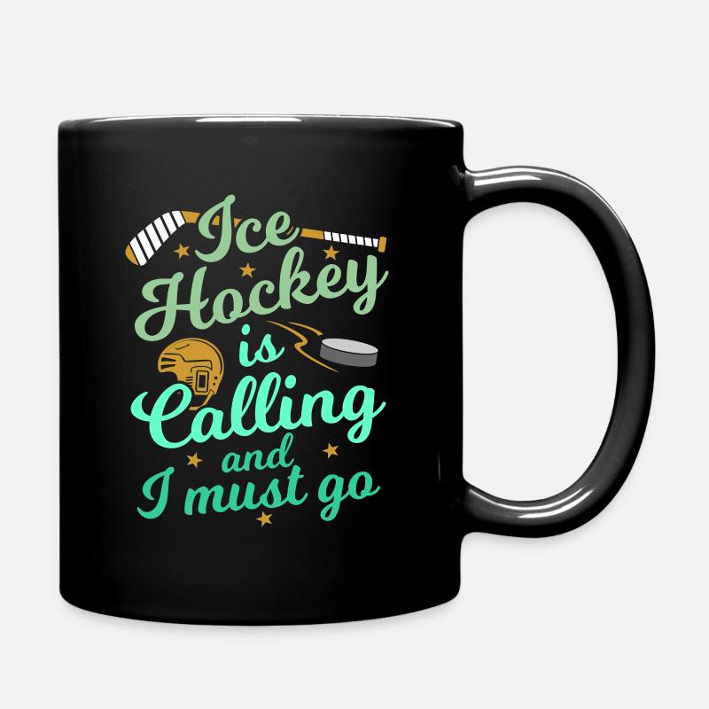 Eishockey - Tasse einfarbig - Schwarz