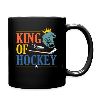 Hockey sur glace - Mug uni - noir - Droite