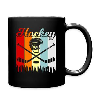 Hockey sur glace - Mug uni - noir - Droite