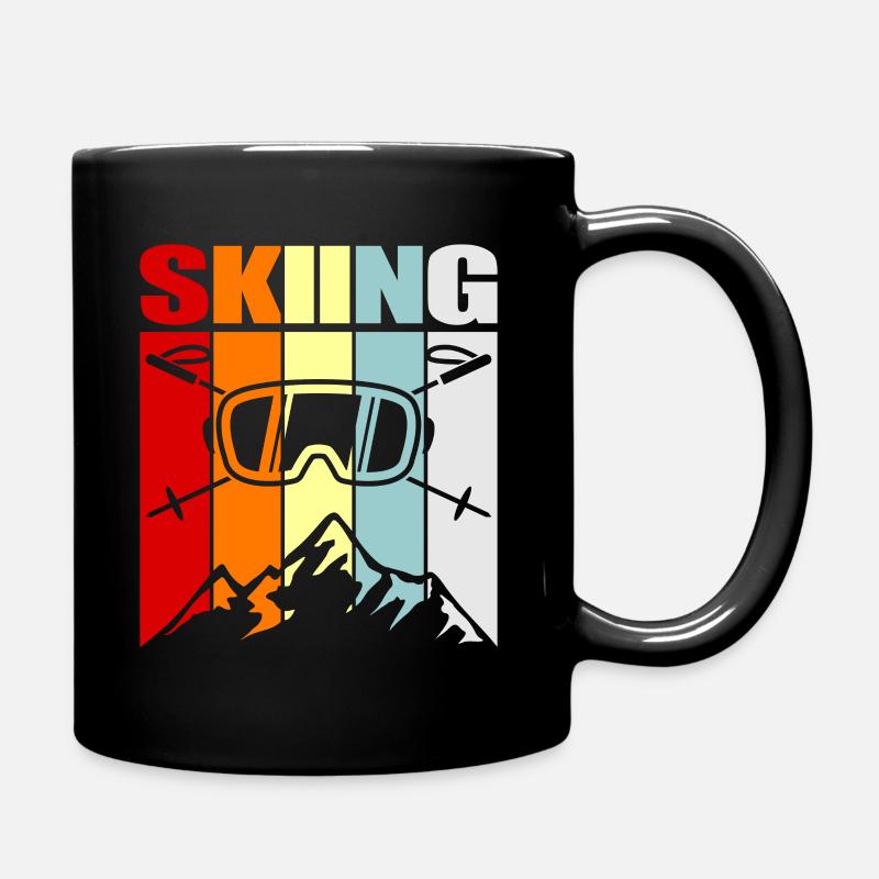 Ski - Tasse einfarbig - Schwarz