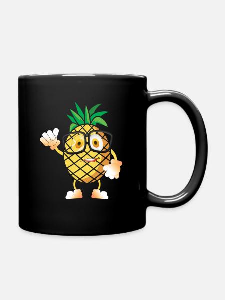 Ananas - Mug uni - noir