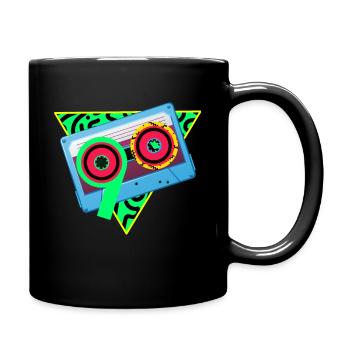 I love the 90s - Tasse einfarbig - Schwarz - Rechts