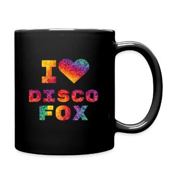 I love Discofox Tanzschule Tanzen Geschenk - Tasse einfarbig - Schwarz - Rechts