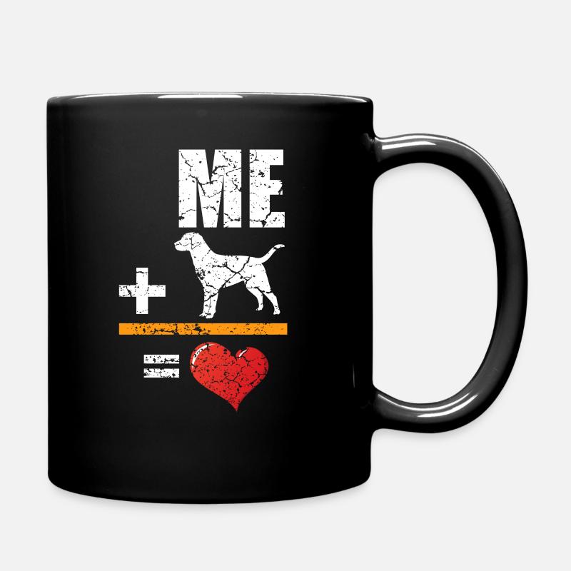 Ich liebe meinen Hund - Tasse einfarbig - Schwarz