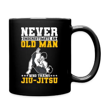 Jiu Jitsu Kämpfer Geschenk - Tasse einfarbig - Schwarz - Rechts