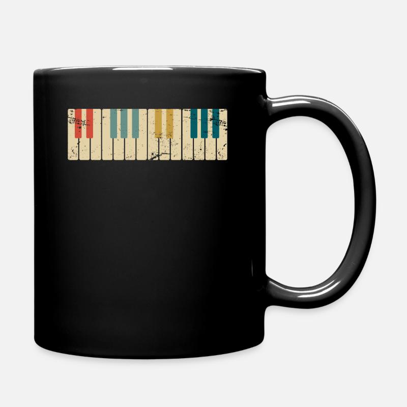 Piano Musik - Tasse einfarbig - Schwarz