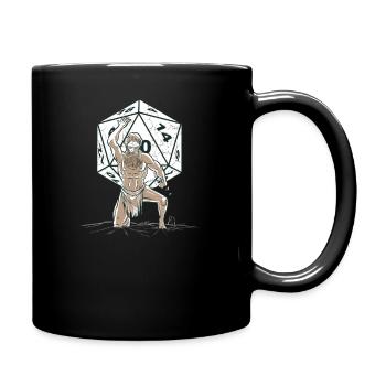 RPG Pen and Paper RPG GAMER cube Dice Dieu - Mug uni - noir - Droite