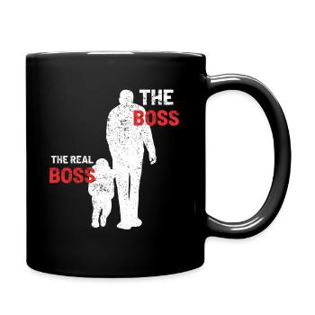 Père et fils enfant patron fête des pères bébé - Mug uni - noir - Droite