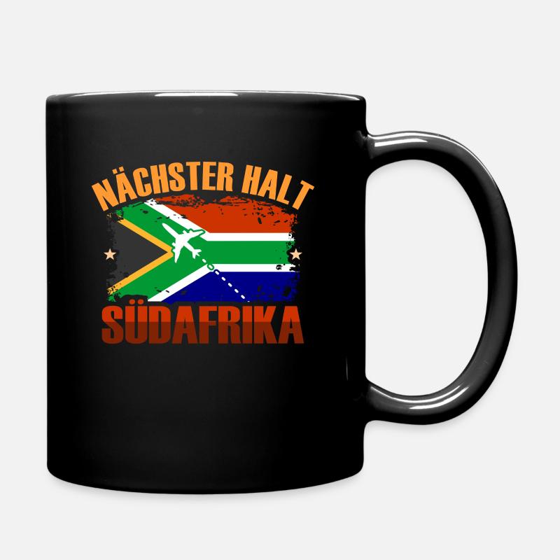 Südafrika - Tasse einfarbig - Schwarz