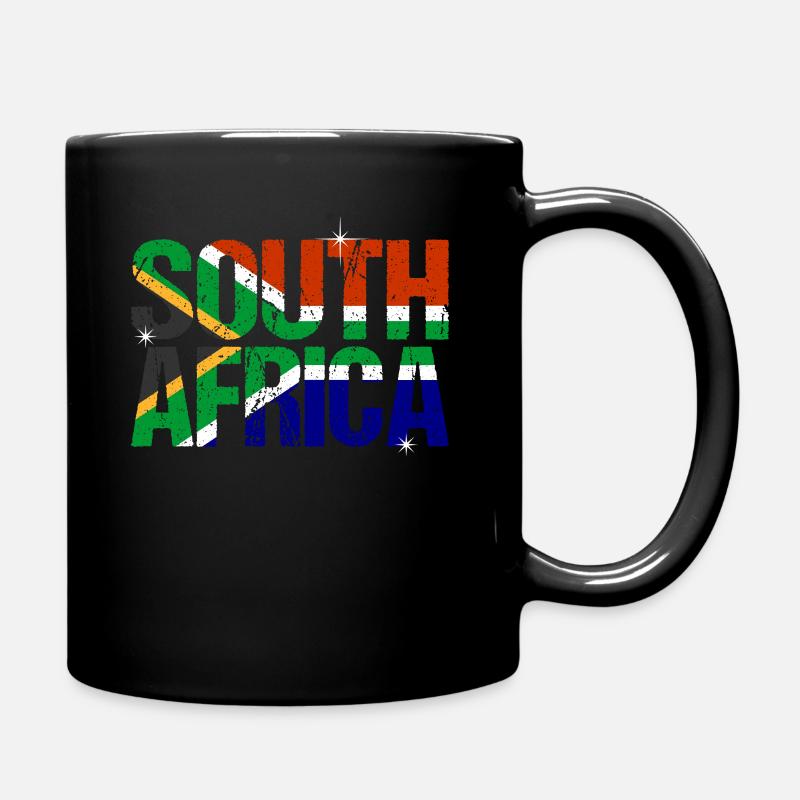 Südafrika - Tasse einfarbig - Schwarz
