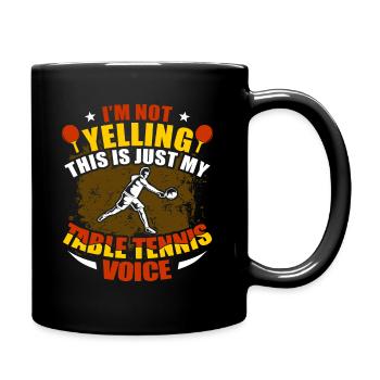 Tennis de table - Mug uni - noir - Droite