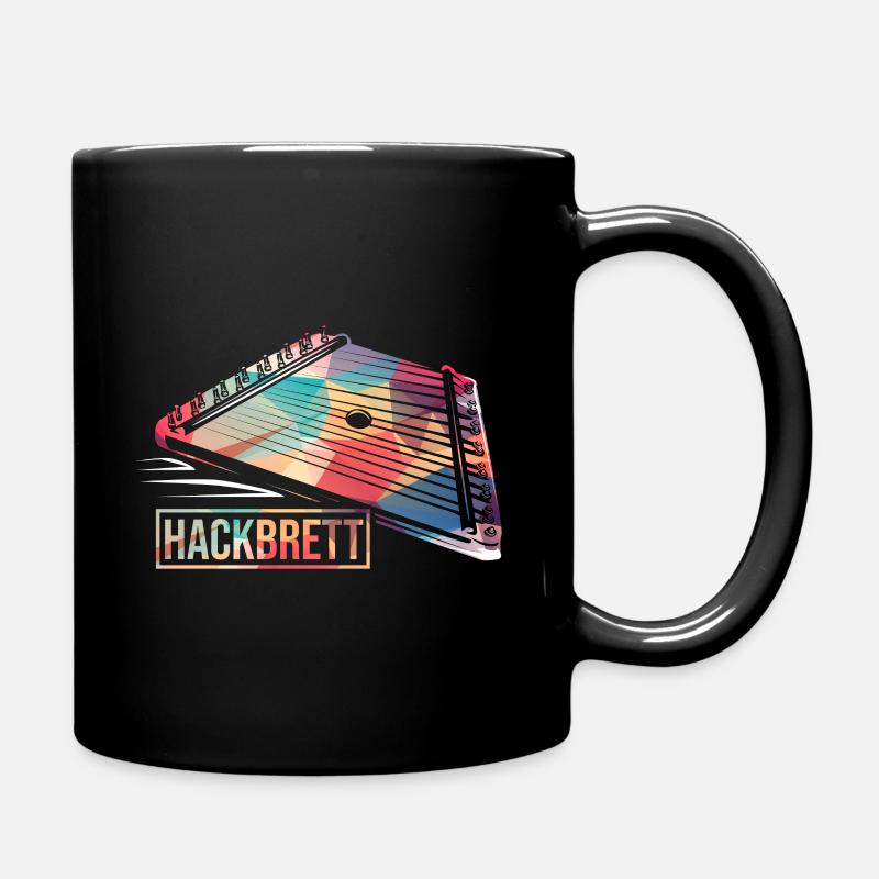 Hackbrett - Tasse einfarbig - Schwarz