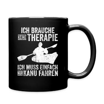 Kanu Wassersport - Tasse einfarbig - Schwarz - Rechts