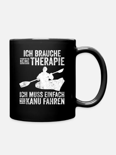 Kanu Wassersport - Tasse einfarbig - Schwarz