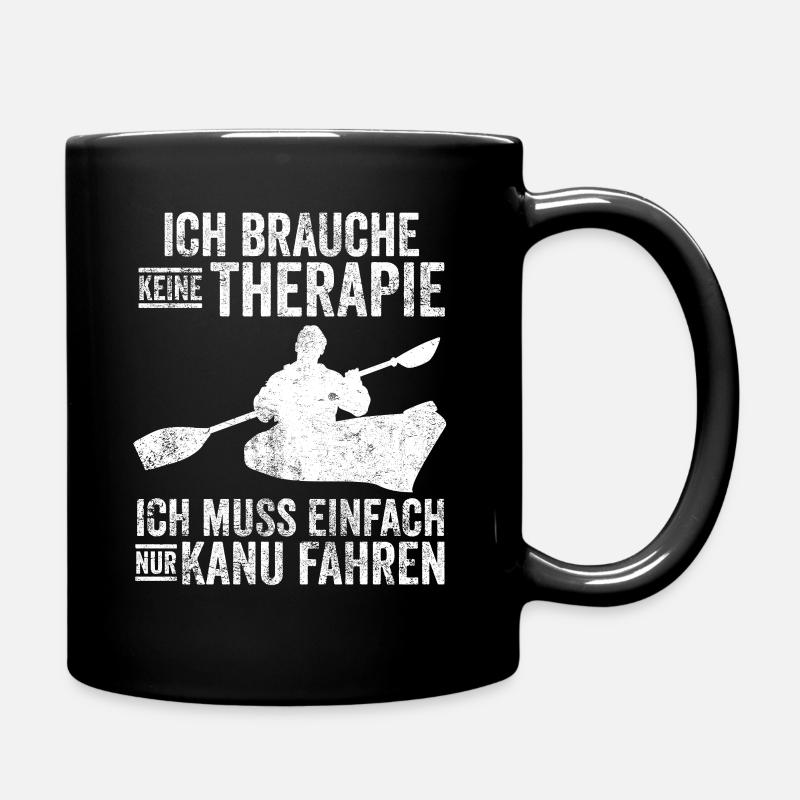 Kanu Wassersport - Tasse einfarbig - Schwarz