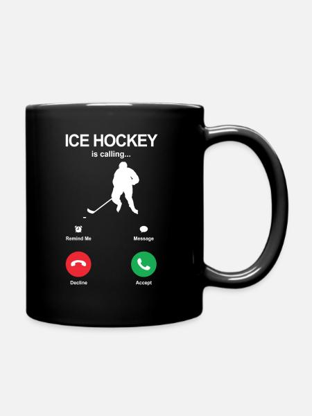 Eishockeyspieler Shirt Geschenkidee - Tasse einfarbig - Schwarz