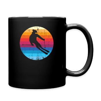Ski - Tasse einfarbig - Schwarz - Rechts