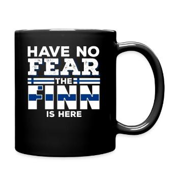 Keine Angst, der Finne ist hier. - Tasse einfarbig - Schwarz - Rechts