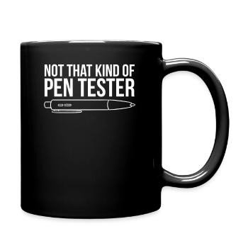 Nicht so ein lustiger Hacker für Pen-Tester - Tasse einfarbig - Schwarz - Rechts