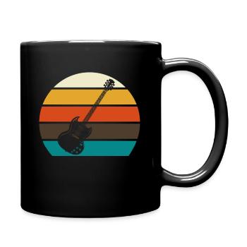 Acoustic guitar - Full Colour Mug - black - Right