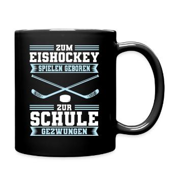 Eishockey Kinder Mannschaft Verein Geschenk - Tasse einfarbig - Schwarz - Rechts