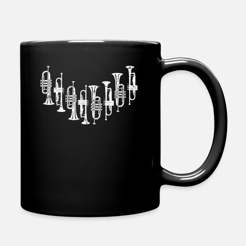 Trompete Trompeter - Tasse einfarbig - Schwarz