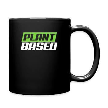 Fitness végétalien - Mug uni - noir - Droite