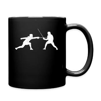 fencing - Full Colour Mug - black - Right