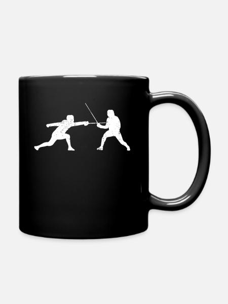 fencing - Full Colour Mug - black