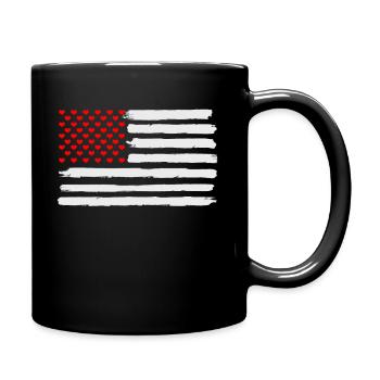 Valentijnsdag USA - Mok uni - zwart - Rechts