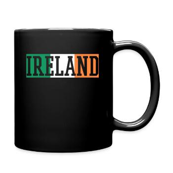 Irland - Tasse einfarbig - Schwarz - Rechts