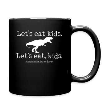 Englischlehrer Grammatik - Tasse einfarbig - Schwarz - Rechts